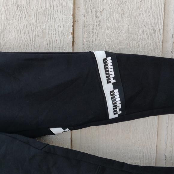 Puma boy's joggers size S 8 color black - Picture 3 of 5
